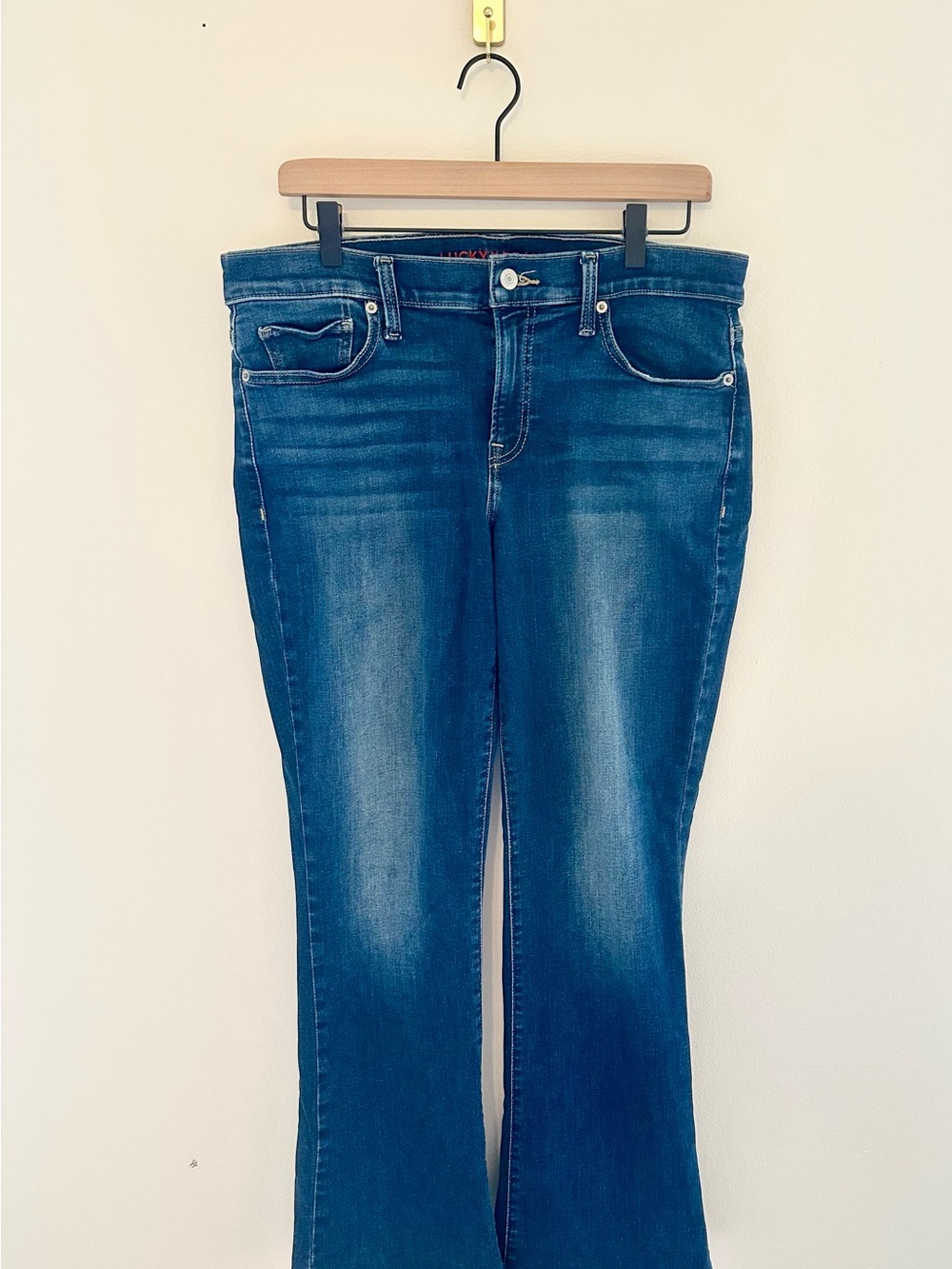 Lucky Brand Sweet Mid Rise Boot Jeans Dark Wash Size 12/31